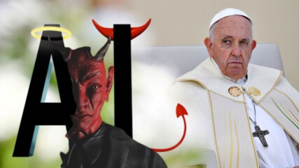 😲Папа Франциск предупреждава че зад AI стоят демони!😈😈