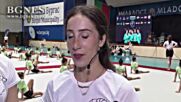 Олимпийските ни шампионки от ансамбъла по художествена гимнастика с мастер клас в Бургас