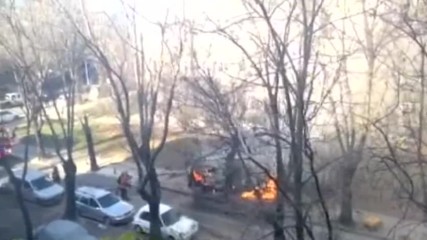 Пожар в столичен квартал ж.к. "Лагера"