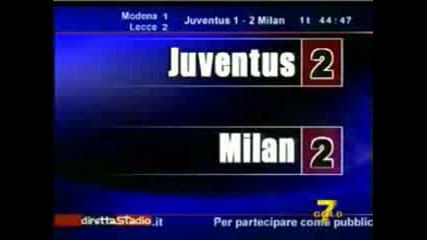 Tiziano Crudeli Amp Claudio Zuliani Juventus 3 - 2 Milan