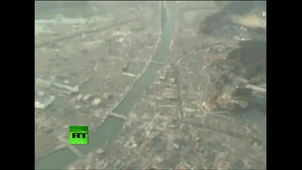 Драматично видео от цунамито в Япония 3 - ра част!!!