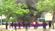 ДЕМОНСТРАТИВНО: В Камбоджа изгориха близо 6 тона дрога