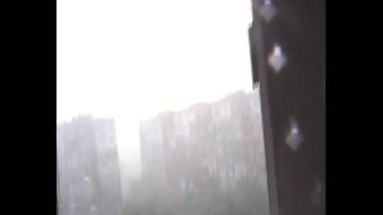 Проливен дъжд над София 16.06.2010 
