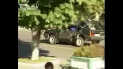 Death Car. Lada 2109 Moving After Crush! 2