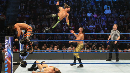 AJ Styles & Mustafa Ali vs. "The New" Daniel Bryan & Andrade "Cien" Almas: SmackDown LIVE, 18 December, 2018