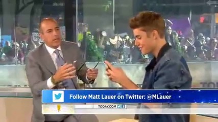 Justin Bieber - today show interview 2012 (believe album)