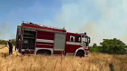 Пожар затвори пътя Асеновград-Кърджали