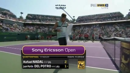 Nadal vs Del Potro - Miami 2009! - The Full Match! - Part 1/13!