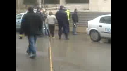 pometoha znaka pred Tu Plovdiv 