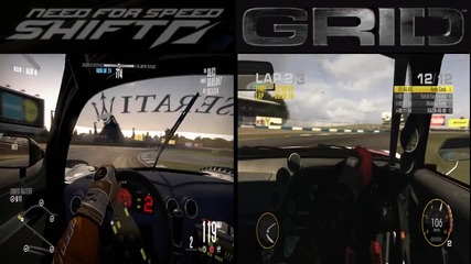 Nfs Shift vs Grid - Donington Park Gp Gameplay 