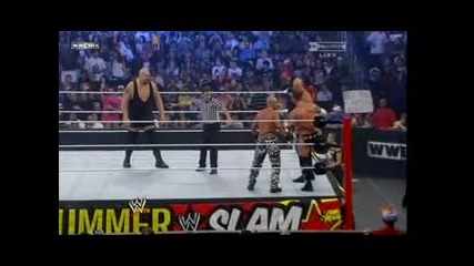 Wwe Summerslam 2010 Straight Edge Society vs Big Show [ 3 on 1 Handicap Match ]