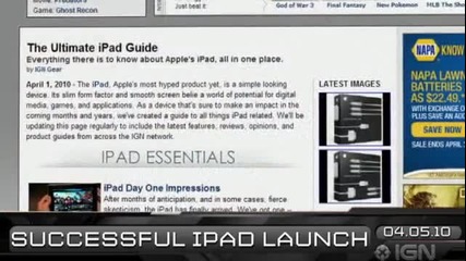 Ign Daily Fix - 5.4.2010 - Ipad Launch 