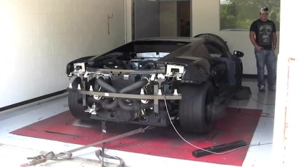 Lamborghini Superleggera на динотест [hq]