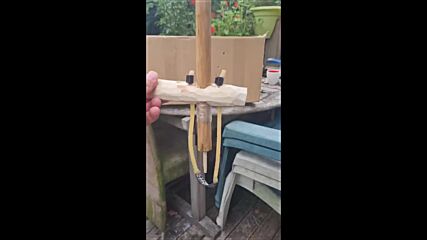 look how strong is home made #diy slingshot.mp4