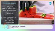 Рецептите днес: „Такос“ от моркови и милфьой с диня - „На кафе“ (11.07.2024)