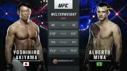 Yoshihiro Akiyama vs Alberto Mina (ufc Fight Night 79, 28.11.2015)