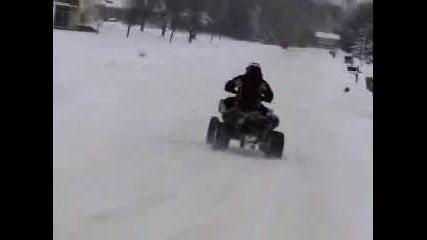 Atv Snow Street Drifts