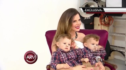 Al Rojo Vivo - Maritza Rodríguez posa con sus gemelos para fotos - Telemundo Arv