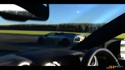 Гонка между Nissan Gt-r Ducati 1098 и Lamborghini reventon