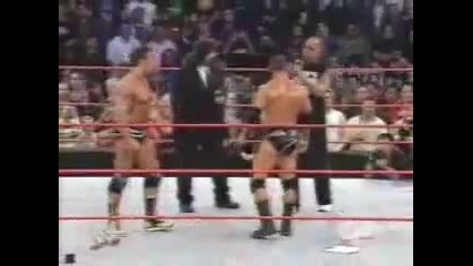 The Rock Comes To Save Mick Foley