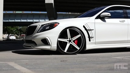 Бруталнo изпълнение върху: Mercedes- Benz S550 - Savini Wheels