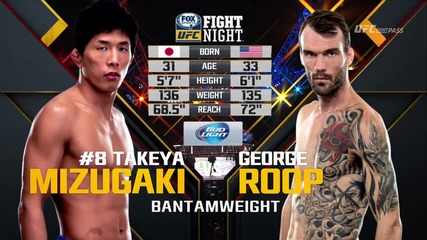 George Roop vs Takeya Mizugaki (ufc Fight Night 75, 27.09.2015)