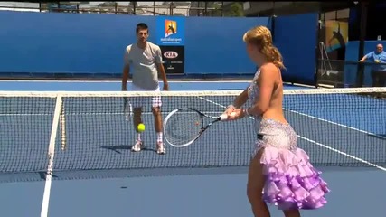 Dancing with Novak Djokovic