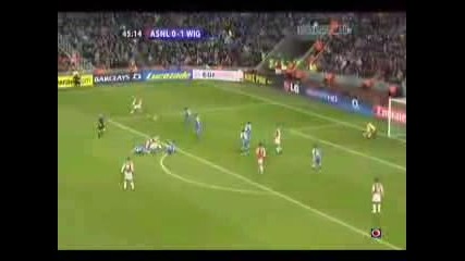Arsenal - Wigan 2:1 Obzor
