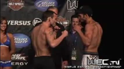Wec Brown vs Faber 2 Weigh - In 