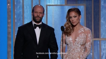 Jennifer Lopez & Jason Statham Presenting at the Golden Globes 2013 * hd