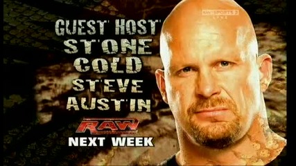 Wwe Raw 08.03.10 Next Week Stone Cold is Guest Host 