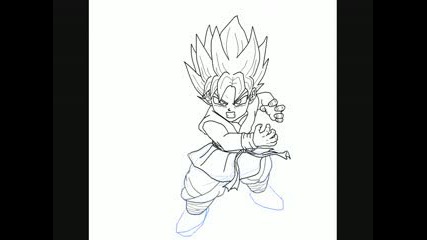 Speed Draw Goku Gt 
