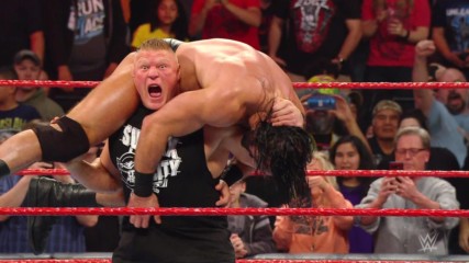 WWE Champion Brock Lesnar vs. Drew McIntye - WrestleMania airs April 4 & 5