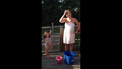 Mommy and Maddie Als ice bucket challenge