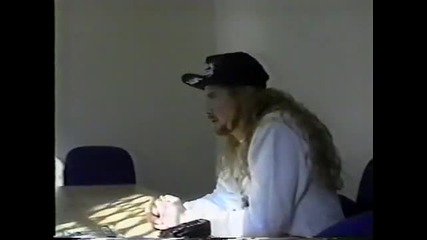 Megadeth - Dave Mustaine interviewed (8 of 12) at Raw in London, England, 1990 