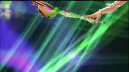 Winx Club Flora Mythix Transformation Italian