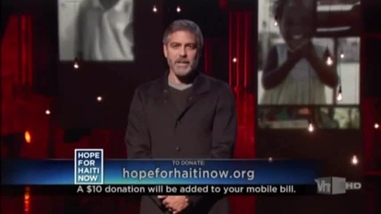 Hope for Haiti Now - A Global Benefit for Earthquake Relief. George Clooney - Speech 