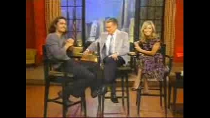 Orlando Bloom In Regis And Kelly Show