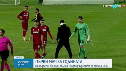 ЦСКА загуби от Корона Киелце в първата си зимна контрола