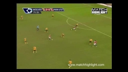 Wolverhampton 0 – 1 Manchester United гол на Пол Скоулс 