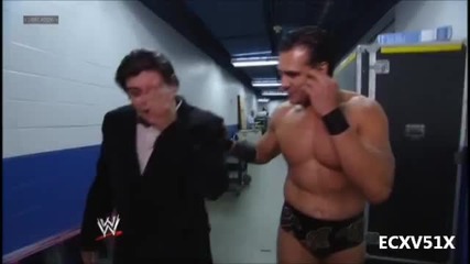Randy Orton Vs Alberto Del Rio In Backstage Brawl - Smackdown 02/11/2012