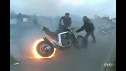 Awesome Motorcycle Burnout.mp4
