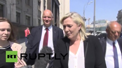 Russia: Marine Le Pen hopes EU lifts anti-Russia sanctions