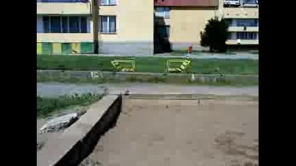 Front sideflip fail
