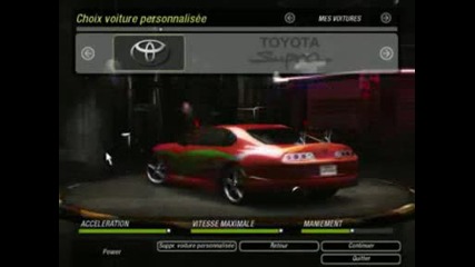 Fast and Furious Cars - Nfs Underground 2