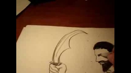 Leonidas Speed Drawing