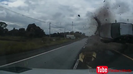Бързата реакция на този шофьор, спасява живота му !