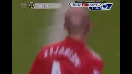 Liverpool vs Stoke City 47 [1 - 0] Raul Meireles