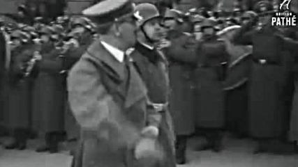 Hitler Back In Berlin From Vienna 1938