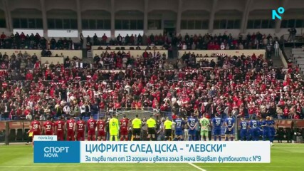 Цифрите след дербито между ЦСКА и Левски